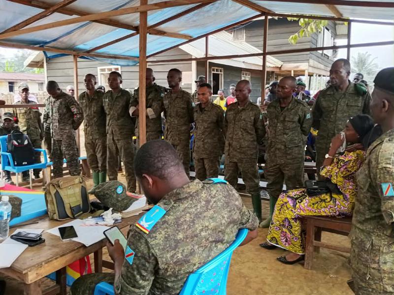 Dix militaires des FARDC condamnés par le tribunal militaire de garnison de Goma, le 1er septembre 2026<br />Celcom 34ᵉ région militaire