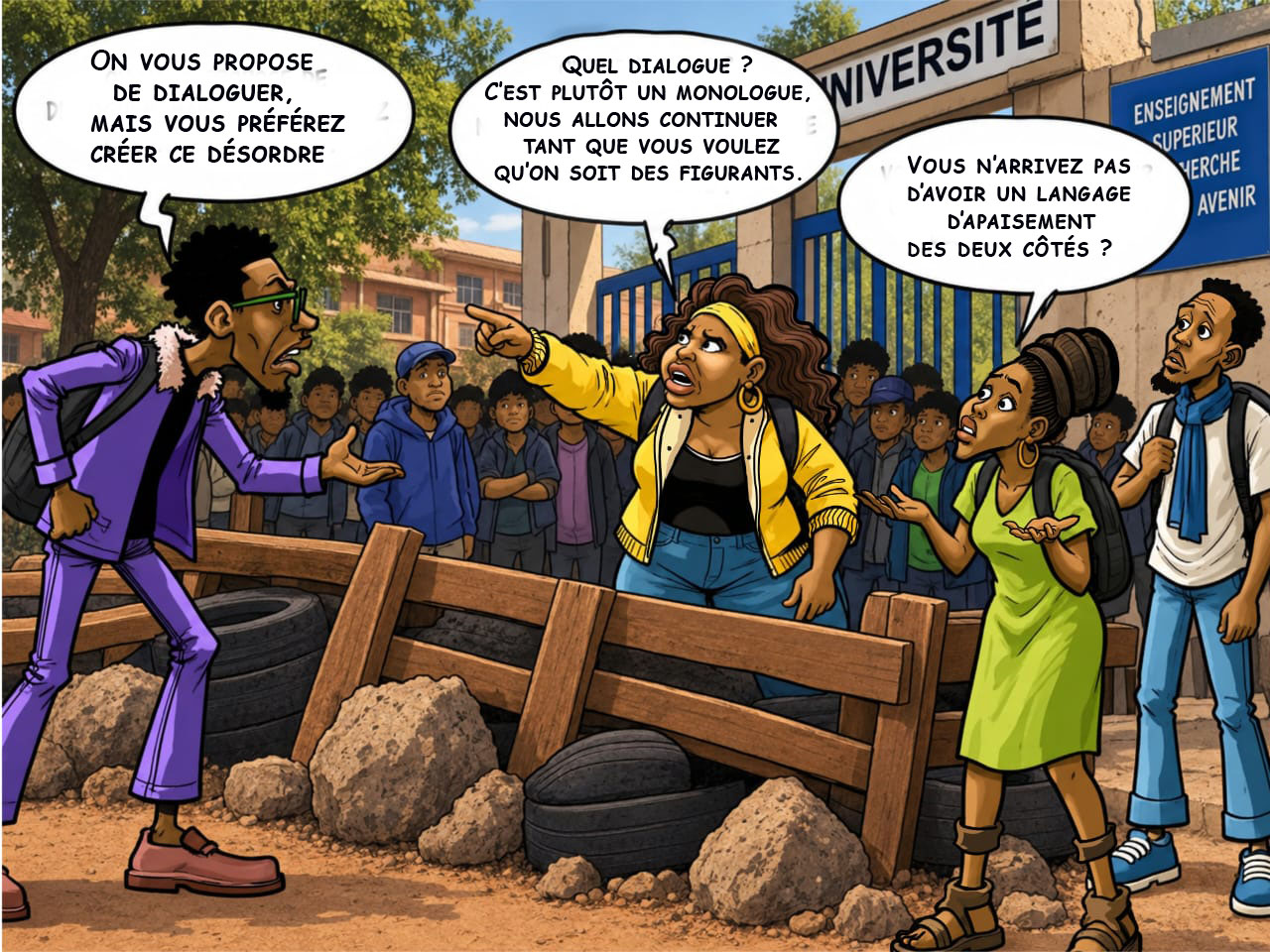 What language should be used before dialogue can take place?