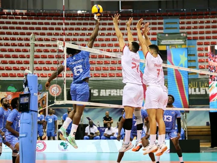 CAN Volley-ball Tunis 2026 : fin de l'aventure des Léopards de la RDC après la défaite face au Maroc