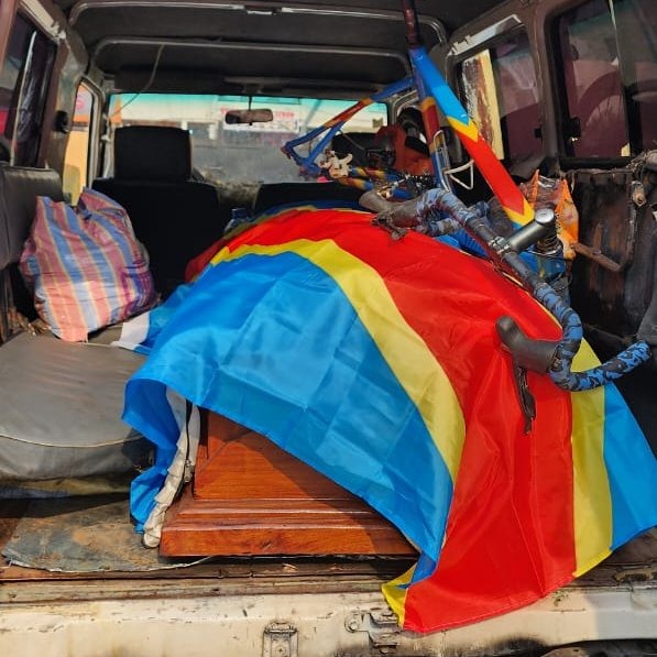 Emotional Gathering at the Funeral of Miguel Masaisai in Kinshasa