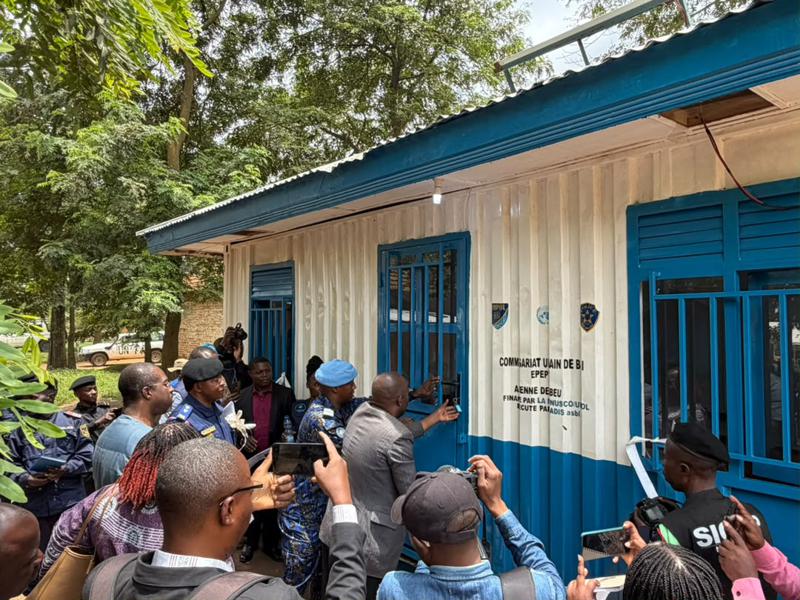 La MONUSCO dote la police de Beni de nouveaux bureaux pour renforcer la sécurité de proximité, lundi 5 octobre 2026<br />Ph. MONUSCO