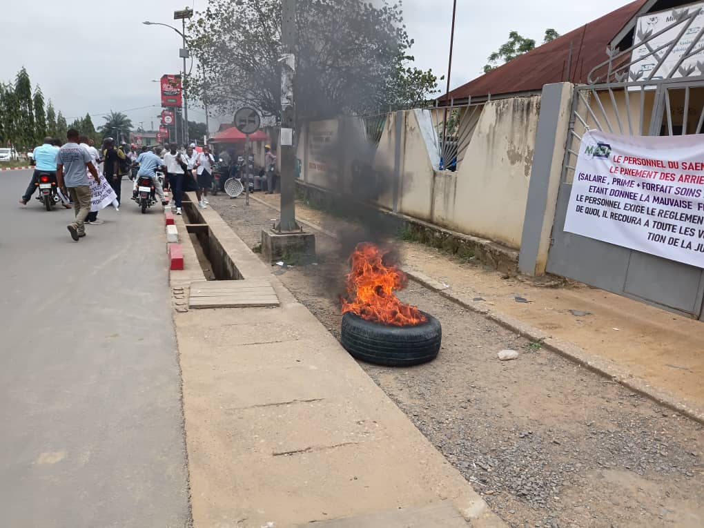 SAEMAPE Kindu Agents Unpaid Salaries Protest: Operations Halted